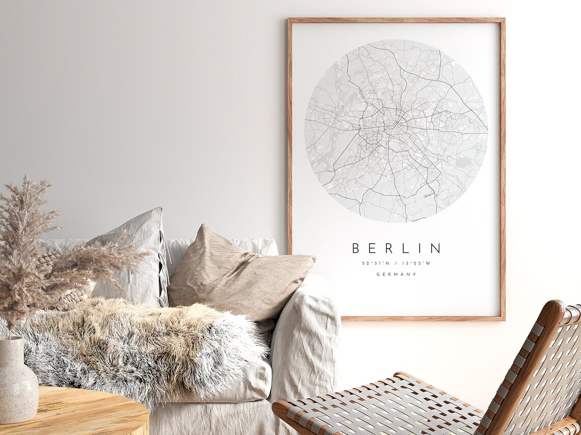 Berlin Map, Minimalist City Map Art Print - Image 2