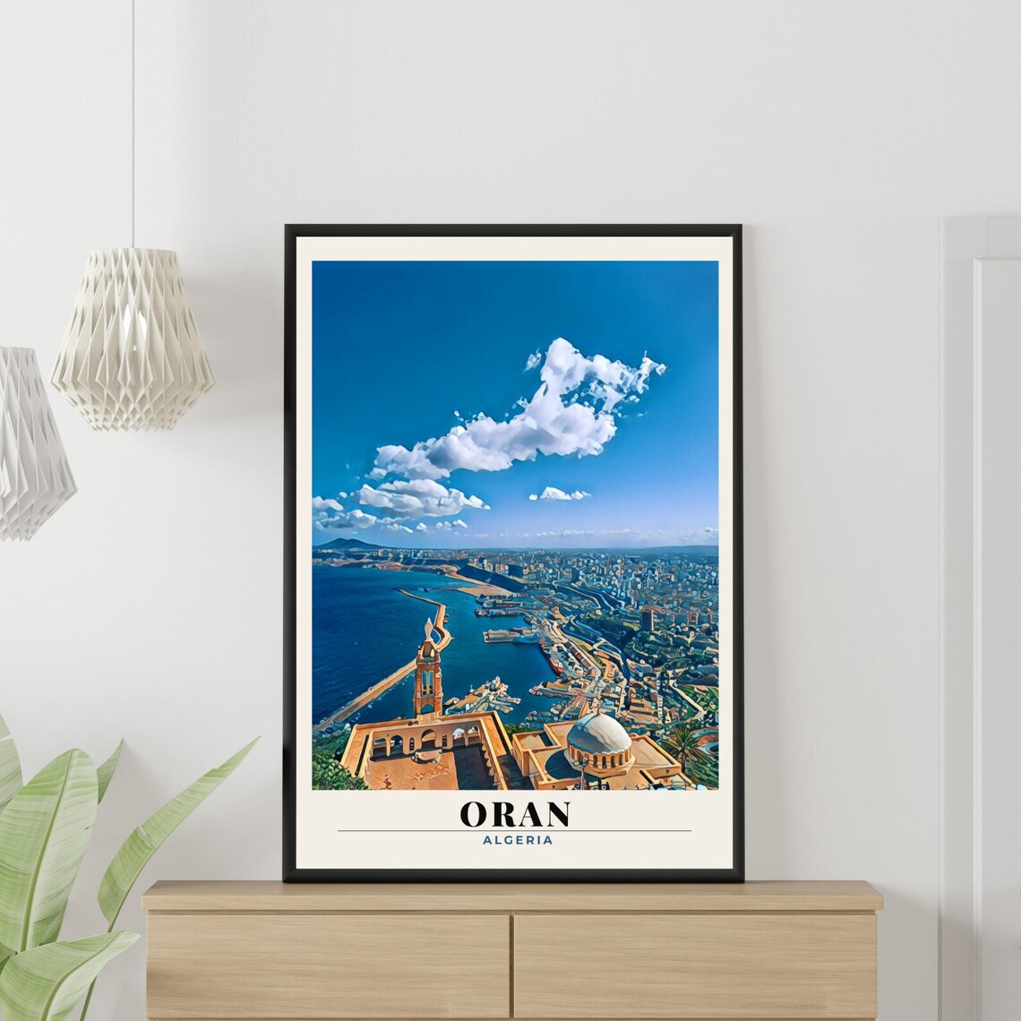 Oran Travel Poster, Algeria Decor Wall Art