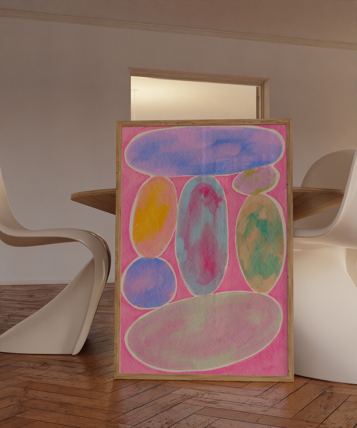 Colorful Abstract Painting Trendy Home Wall Art