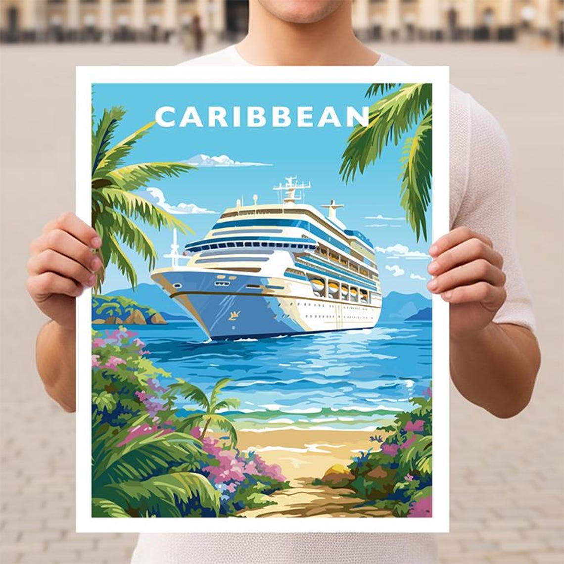 The Caribbean Travel Wall Art Poster Print