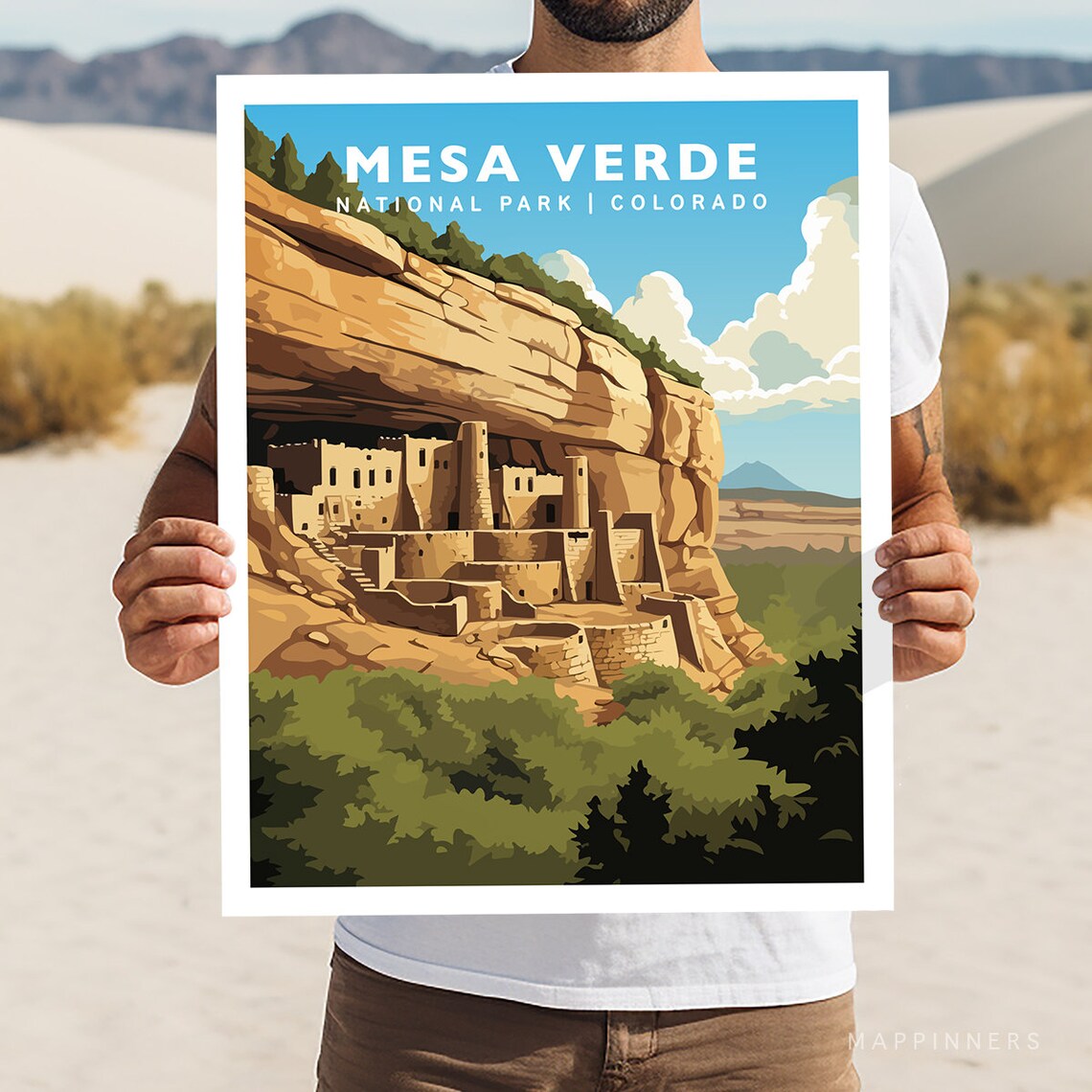 Mesa Verde National Park Colorado Travel Poster