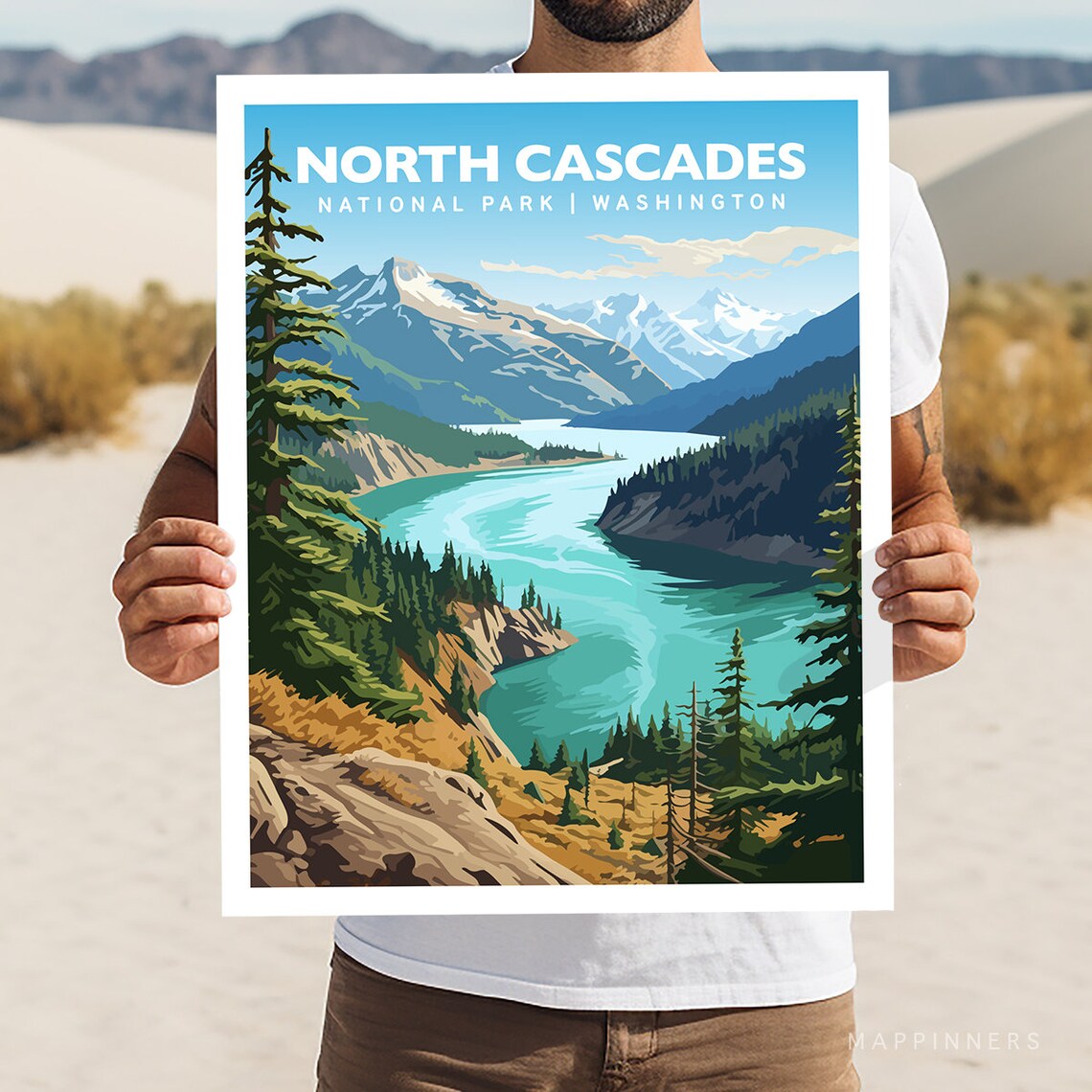 North Cascades National Park Hiking Wall Art Print