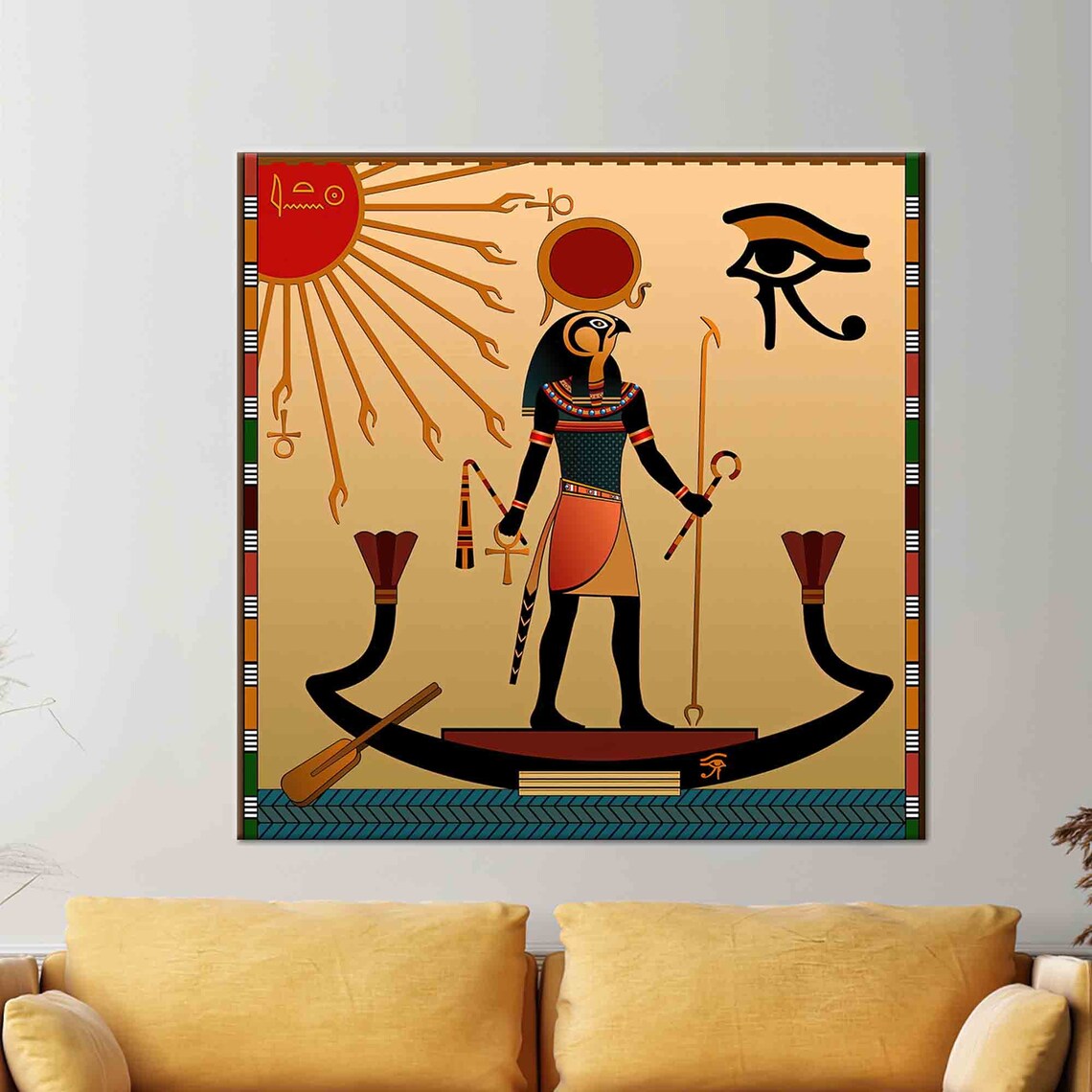 Eye of Ra Egyptian Mythology Modern Art Print