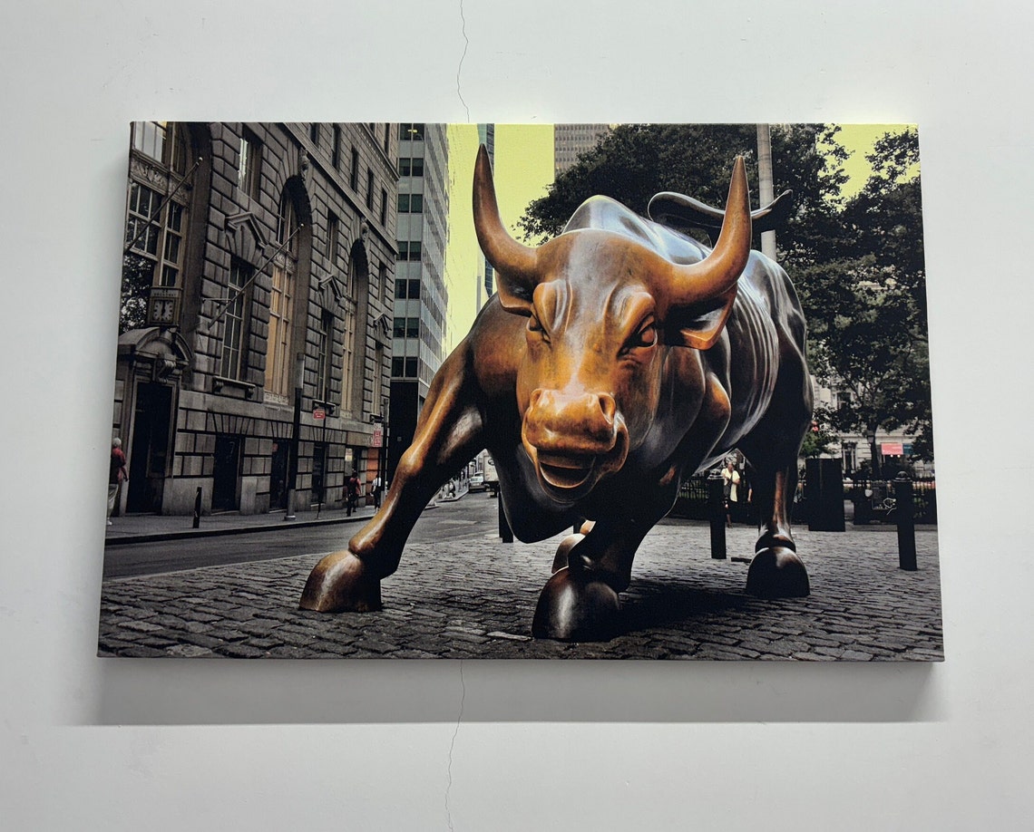 Charging Bull Wall Street New York City Landmark Photo Poster