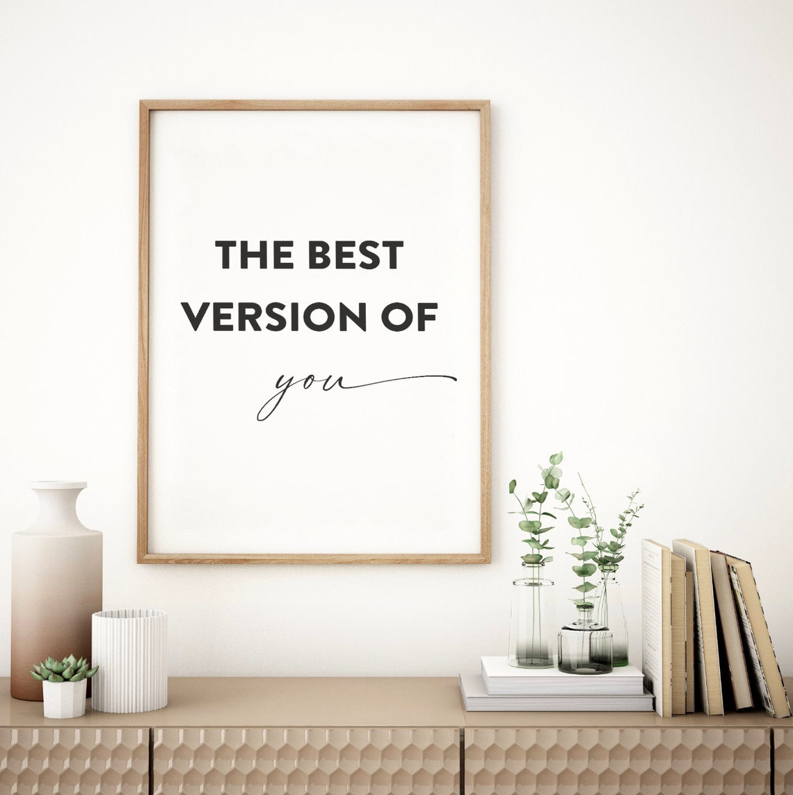 The Best Version Of You Poster Bold Script Typography Design - Image 2