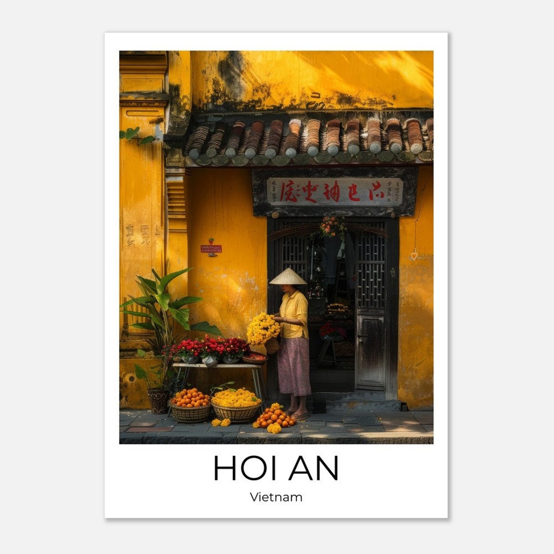 Hoi An Travel Poster Of Hoi An Vietnam Wall Art Vietnam Travel Vietnam Vietnam Wall Decoration - Image 2