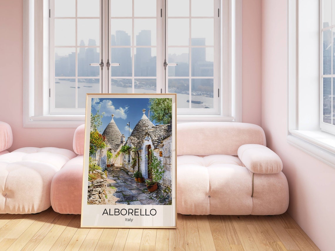 Alberobello Apulia Italy Travel Poster Italy Travel Print Alberobello Italy Gift Italy Wall Art Italy Art Print - Image 5