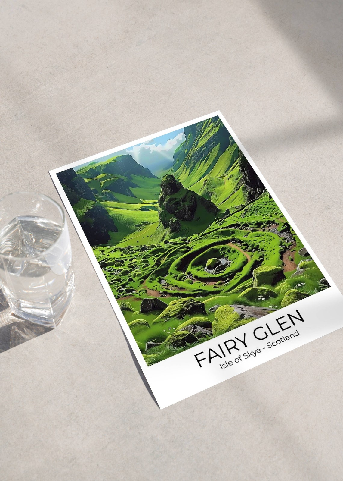 The Fairy Glen Isle Of Skye Scotland Travel Poster Travel Print Scotland Scotland Gift Scotland Travel Print - Image 3