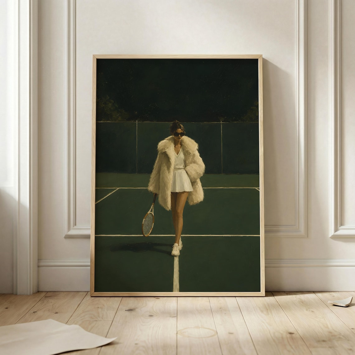 Tiny Tennis Club Poster, Vintage Country Art Print