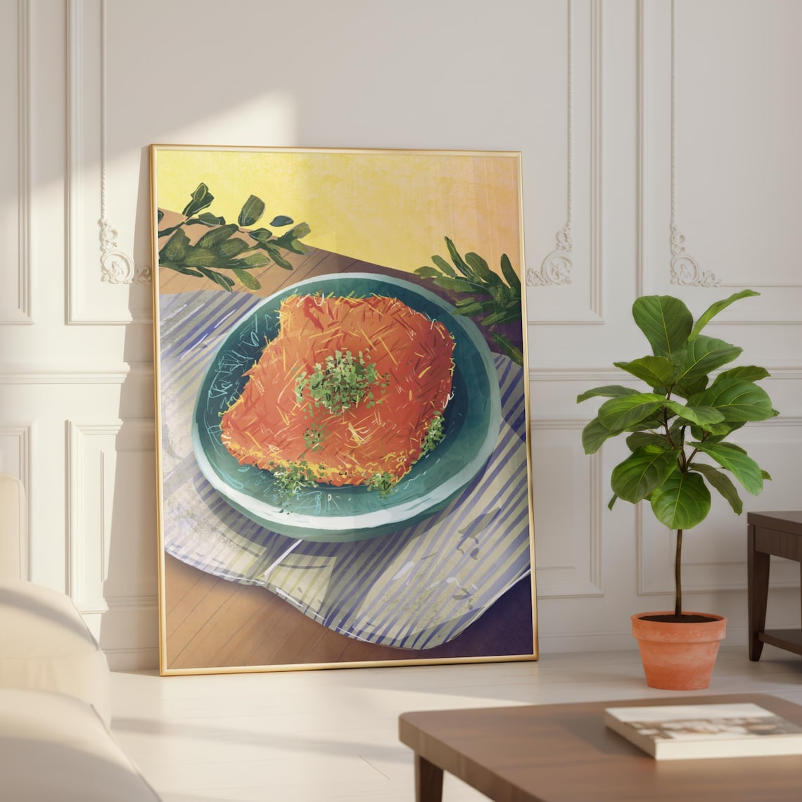 Palestinian Knafeh, Middle Eastern Food Kitchen Decor