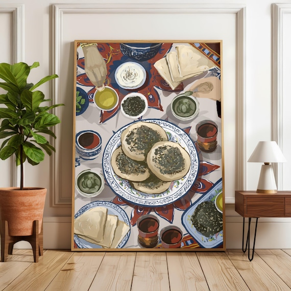 Palestinian Food, Zaatar Kitchen Dining Decor