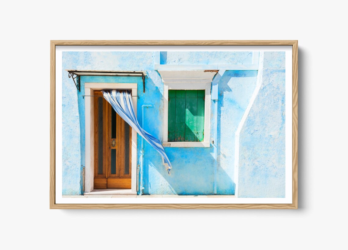 Burano Island Italy Photography, Europe Travel Art Print