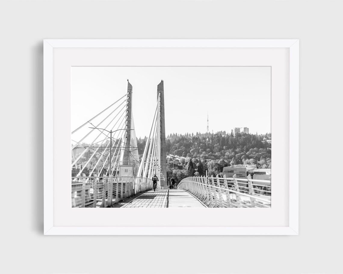Portland Bike Photography, Portland Bridge Photo