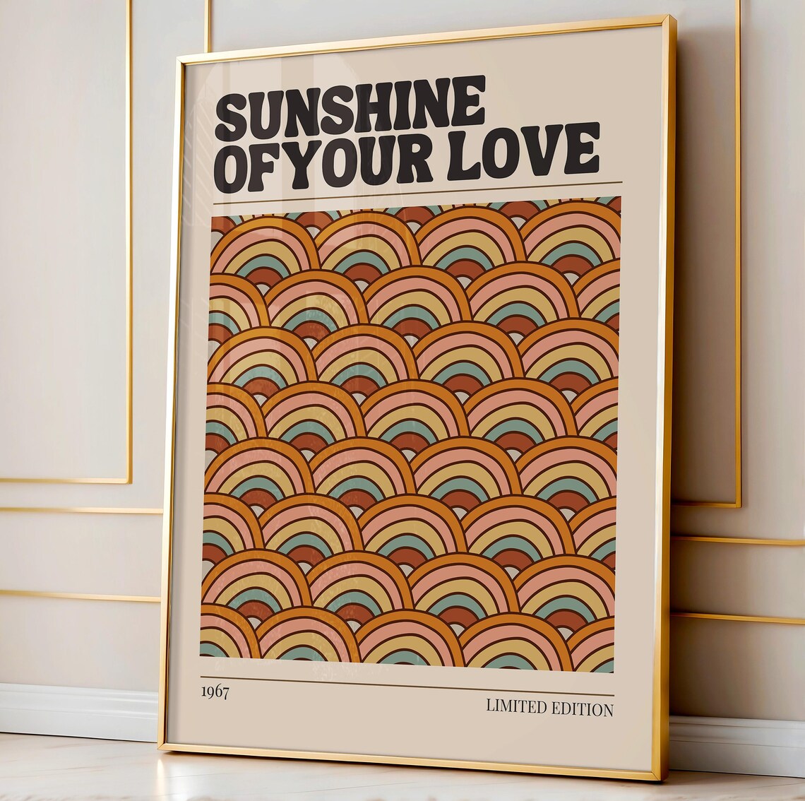 Sunshine of Your Love 1967 Retro Rainbow Poster Limited Edition Art - Image 4