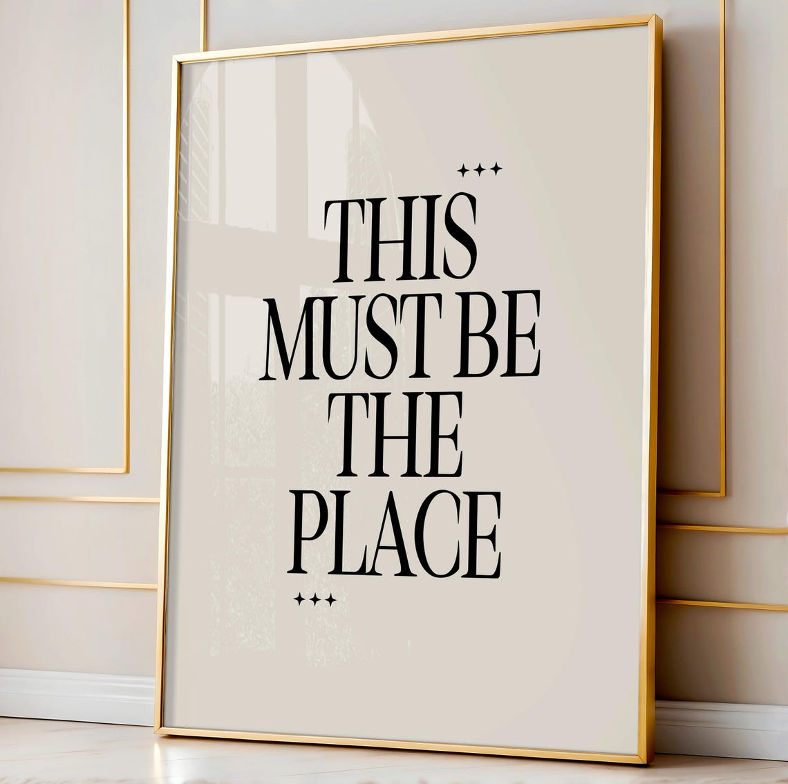 Talking Heads This Must Be the Place Minimalist Lyric Poster - Image 4