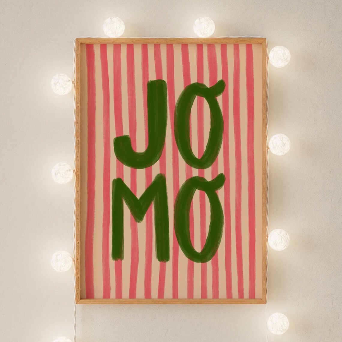 Jomo Joy Of Missing Out, Stripy Abstract Poster