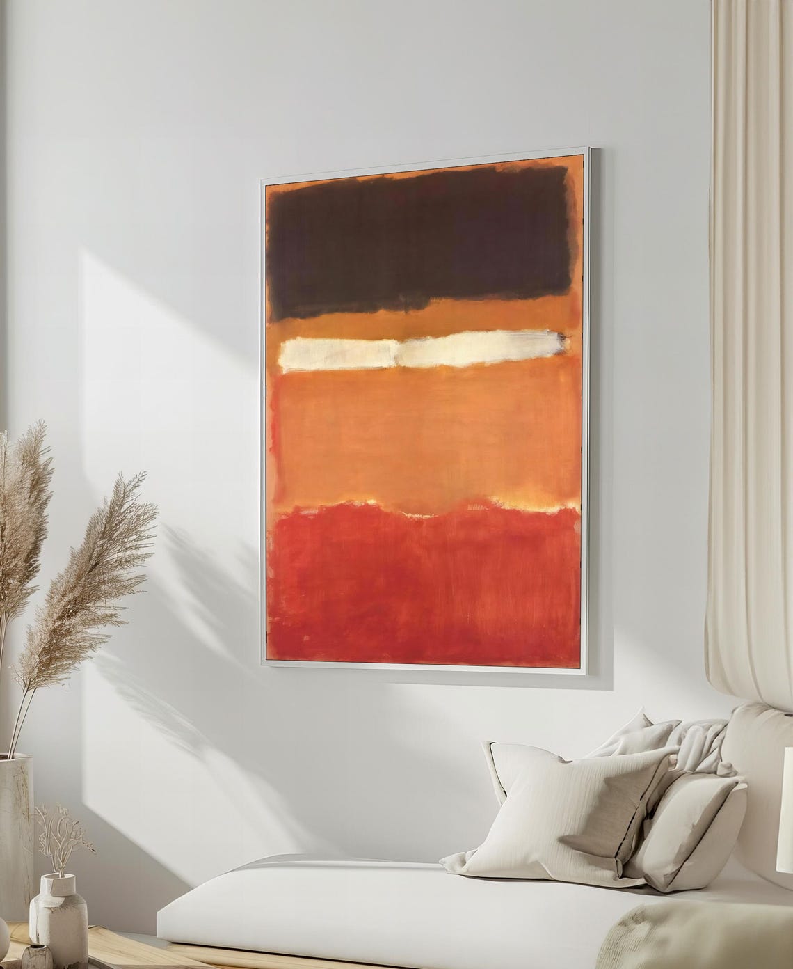 Mark Rothko Style Earthy Browns And Oranges Abstract Art Poster