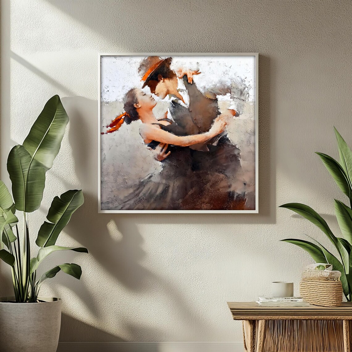 Romantic Dance Embrace, Passionate Home Decor Art Print - Image 2