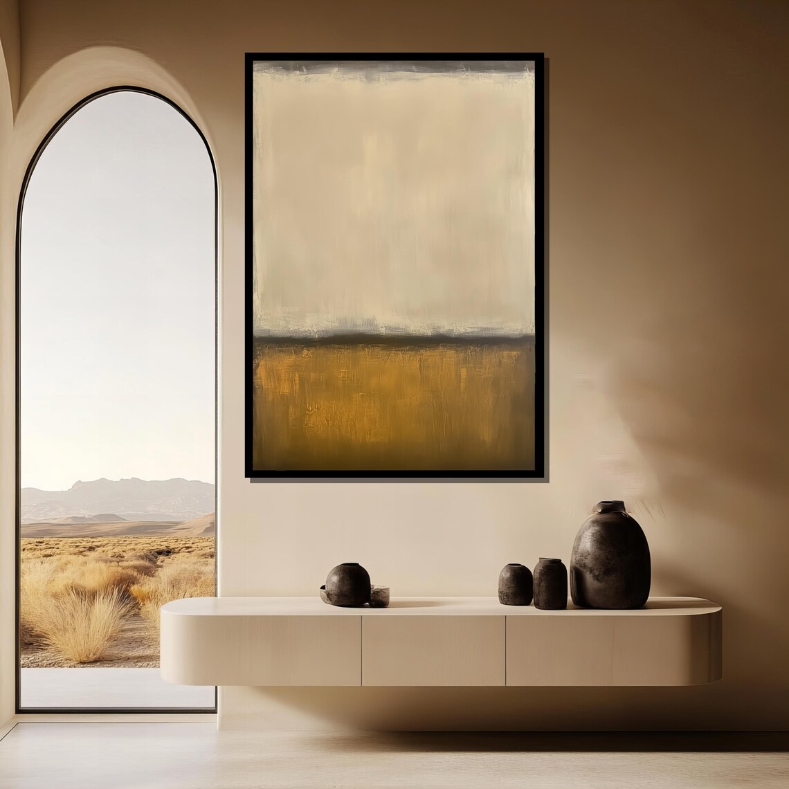 Mark Rothko Painting, Minimalist Modern Artwork - Image 3