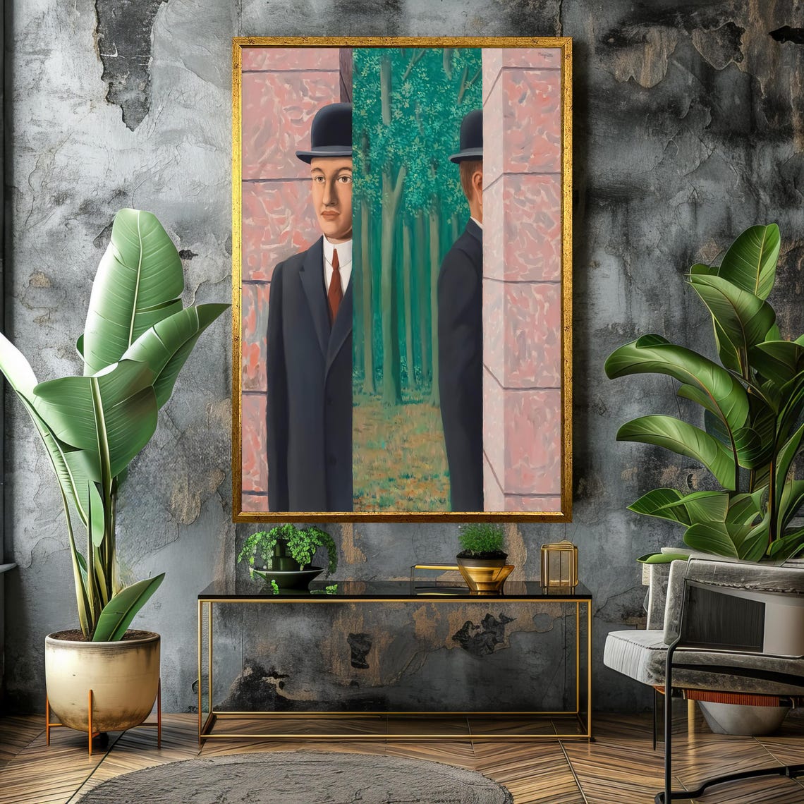 Rene Magritte The Pilgrim Bowler Hat Tree Surrealist Art Poster - Image 4