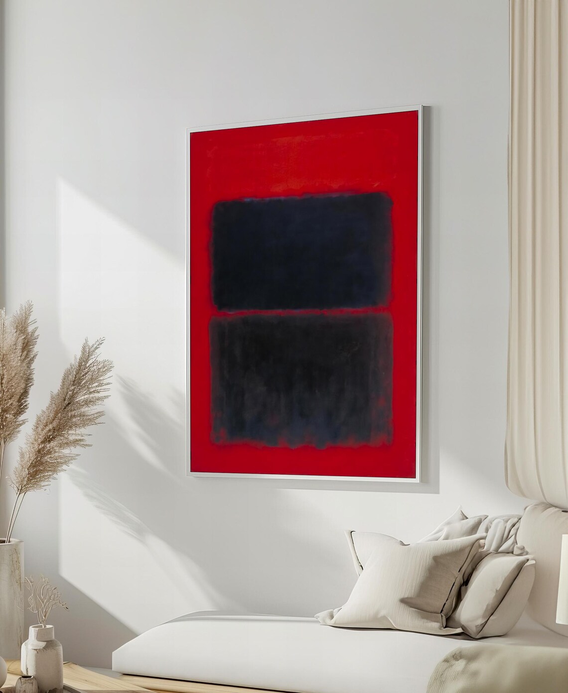 Mark Rothko Painting, Dramatic Abstract Modern Art