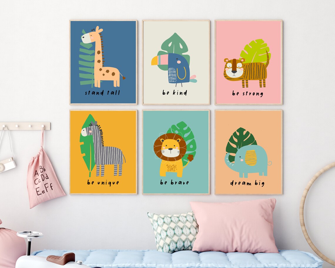 Safari Animals Nursery Art Print, Baby Animal Decor - Image 4