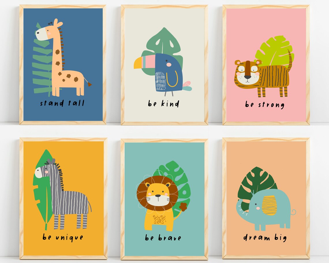 Safari Animals Nursery Art Print, Baby Animal Decor - Image 5