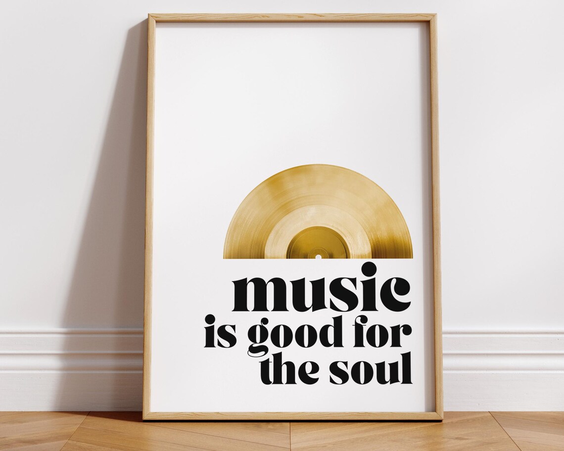 Music Is Good For The Soul, Music Art Print - Image 3