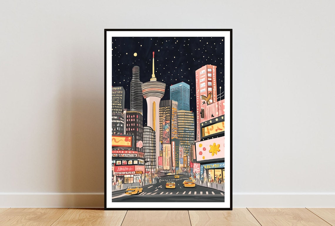 Tokyo Poster Japanese Print Japan Wall Art Travel Poster Tokyo Print Tokyo Japan Tokyo Tower Wall Art Japan Poster Japanese Art