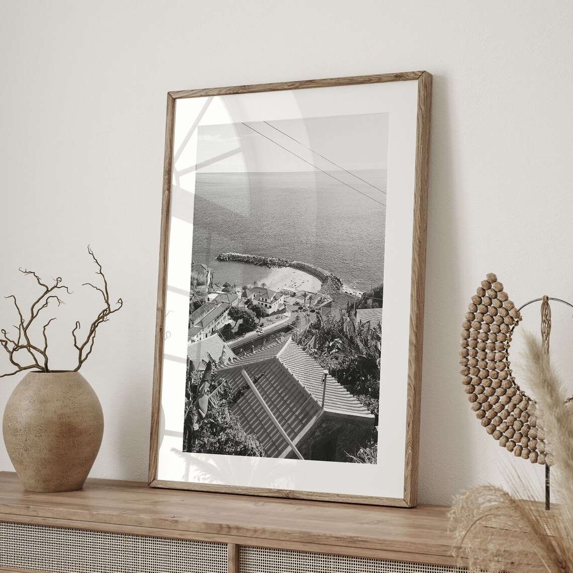 Madeira Black And White Travel Poster, Portugal - Image 2