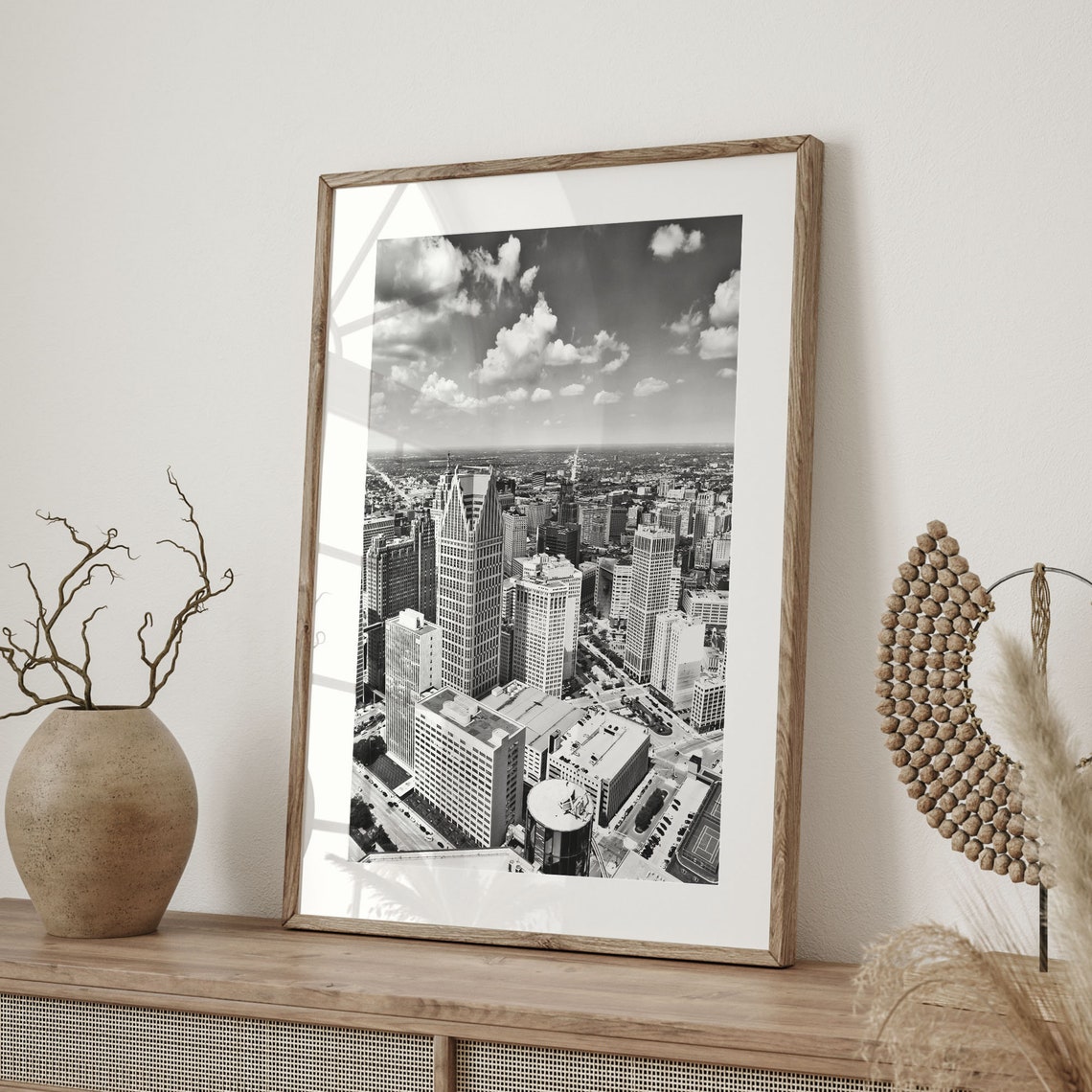 Detroit Wall Art Black And White Detroit Print Detroit Poster Detroit Photo Michigan Decor Usa Art United States America C19 13 - Image 2