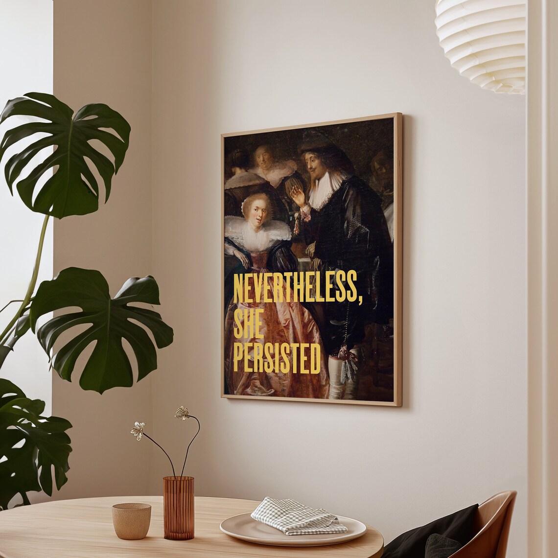 Nevertheless She Persisted Feminist Quote Art Print - Image 3