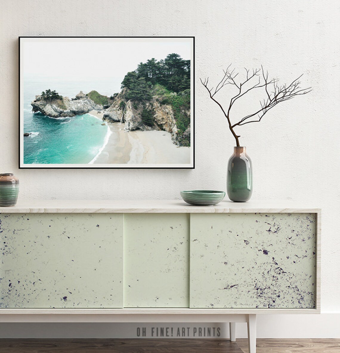 Big Sur California Beach Travel Poster, Coastal Decor - Image 3
