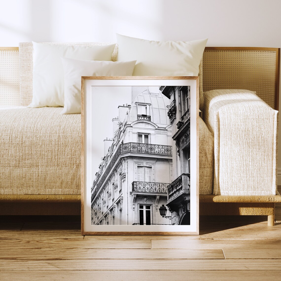 Paris Black and White Travel Poster, Apartment Art - Image 3