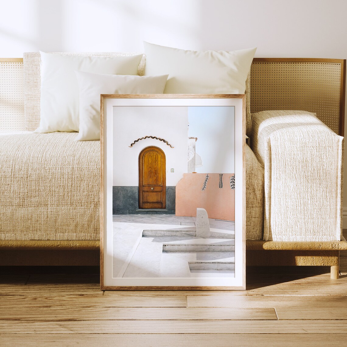 Santorini Travel Poster, Mediterranean Wall Art - Image 4