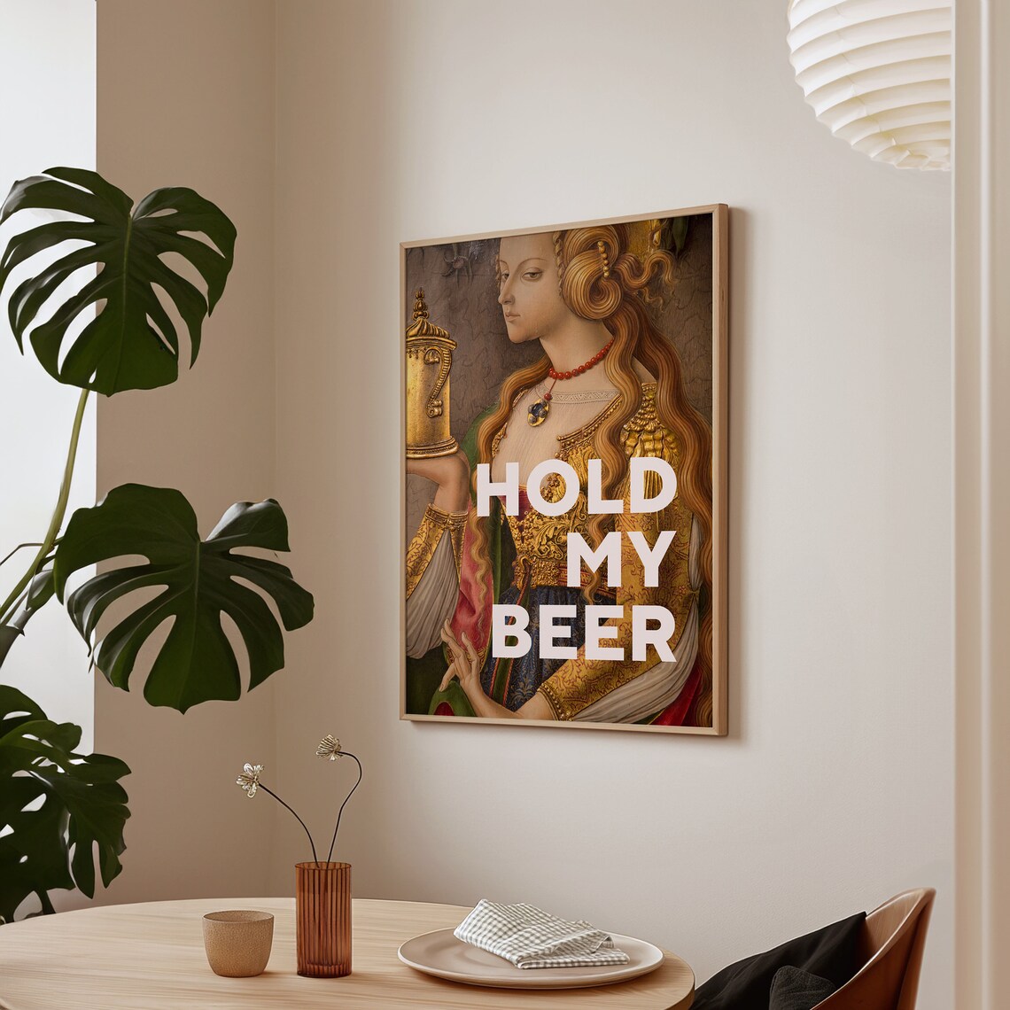 Hold My Beer Quote Art Print, Funny Dorm Decor - Image 2