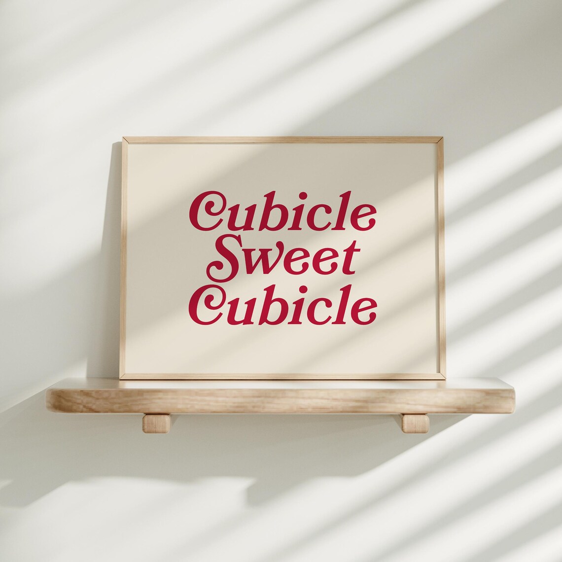 Cubicle Sweet Cubicle Retro Office Art Print - Image 3