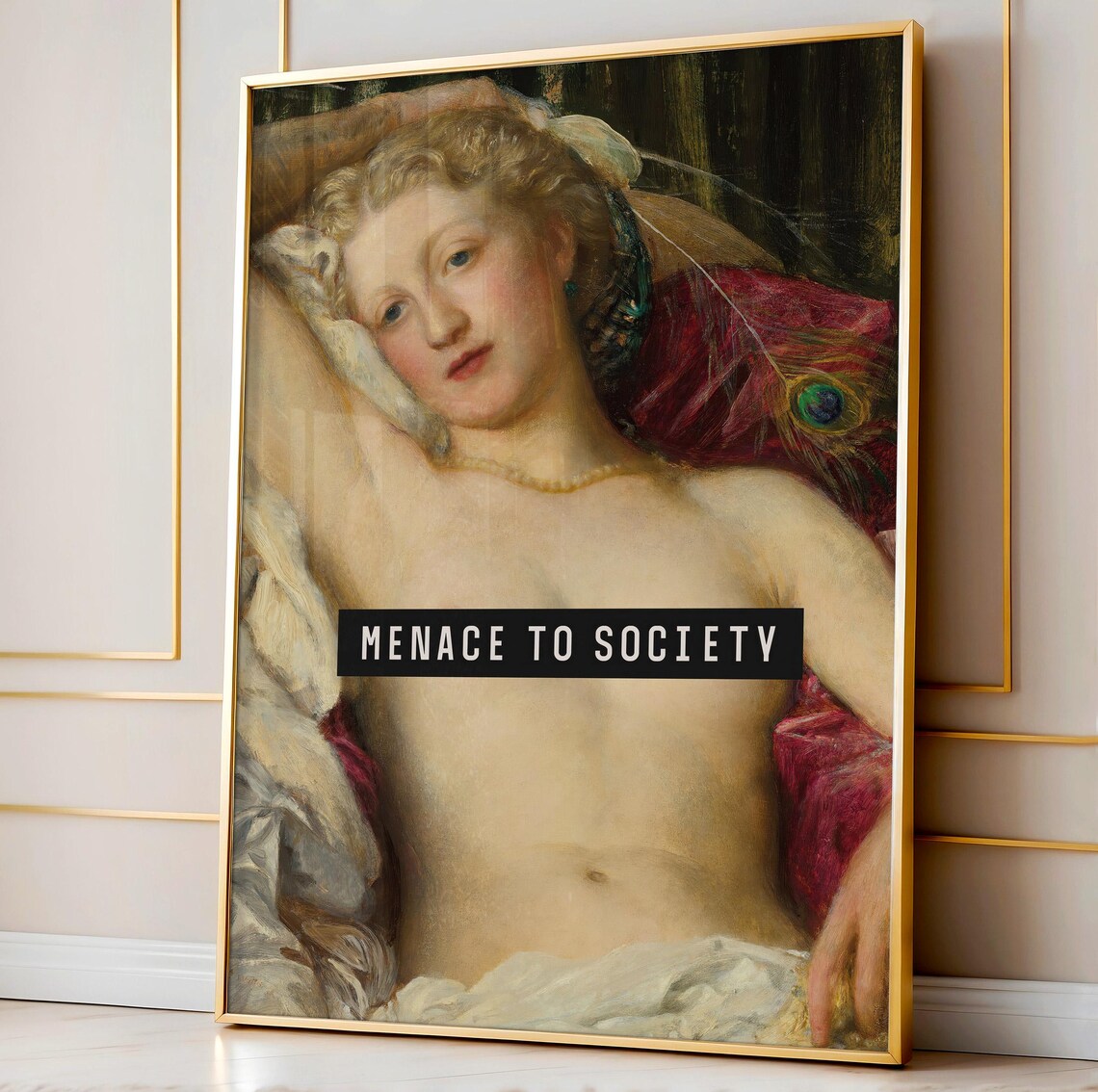 Menace Vintage Aesthetic Poster, Feminist Quote - Image 3
