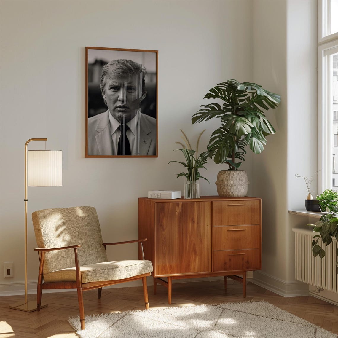 Donald Trump Monochrome Film Photo Jpg Make America Great Again Political Poster Vintage Wall Art Political Gift Trump2024 - Image 2