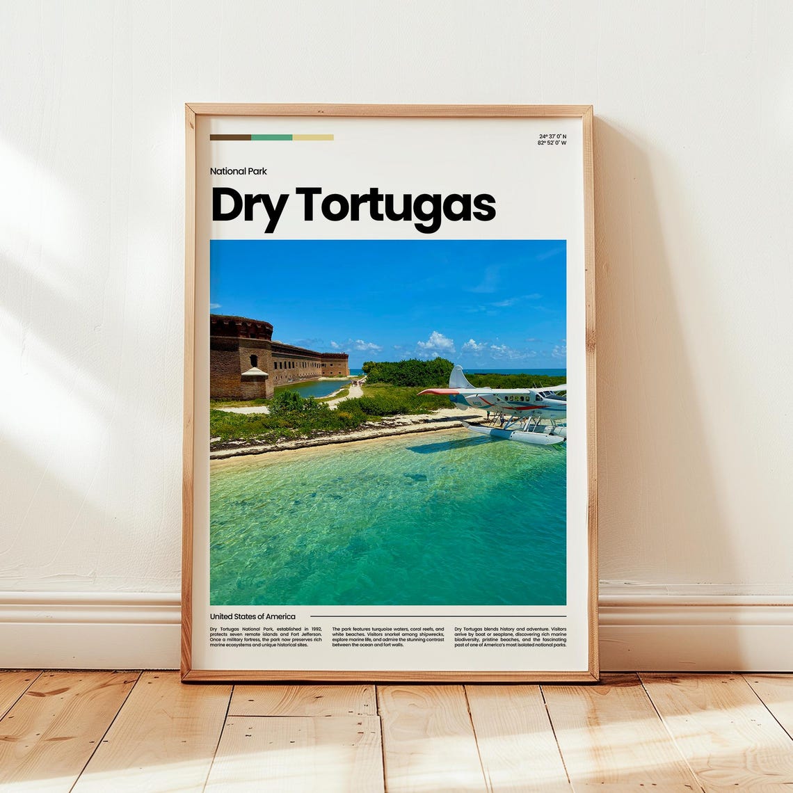 Dry Tortugas National Park Poster Print Photo America Travel Gift