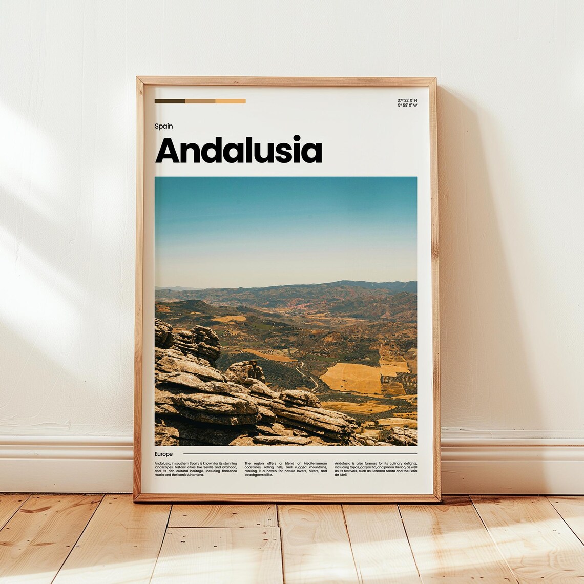 Andalusia Poster Print Photo Spain Travel Gift