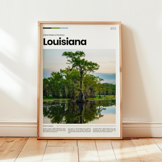 Louisiana Bayou Cypress Swamp Photography United States Poster