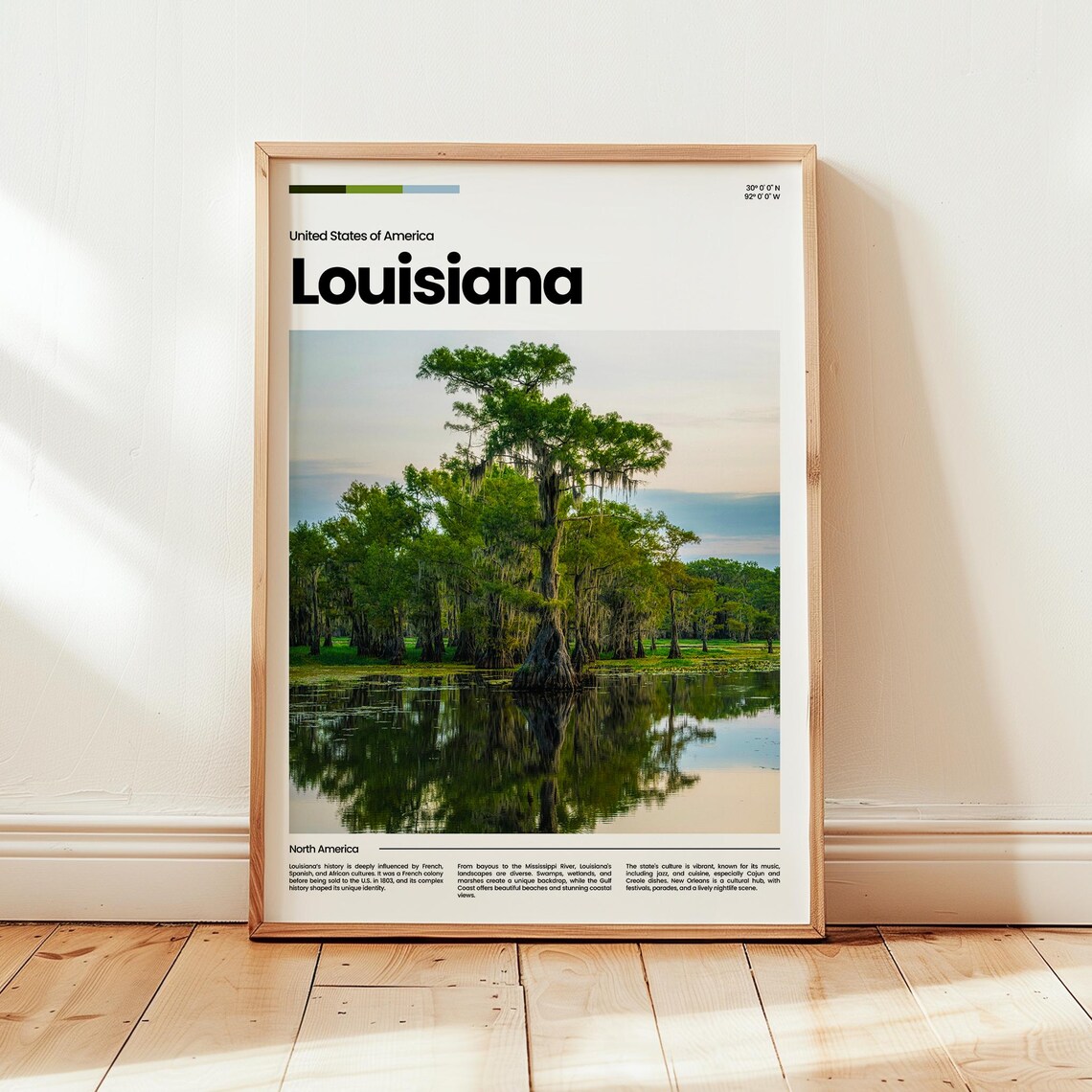 Louisiana Bayou Cypress Swamp Photography United States Poster