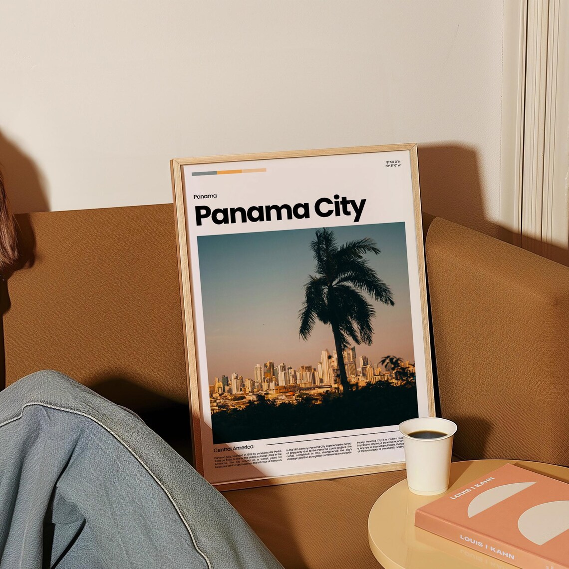 Panama City Central America Skyline Sunset Landscape Photo Poster - Image 4