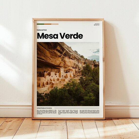 Mesa Verde Poster Print Photo National Park Travel Gift