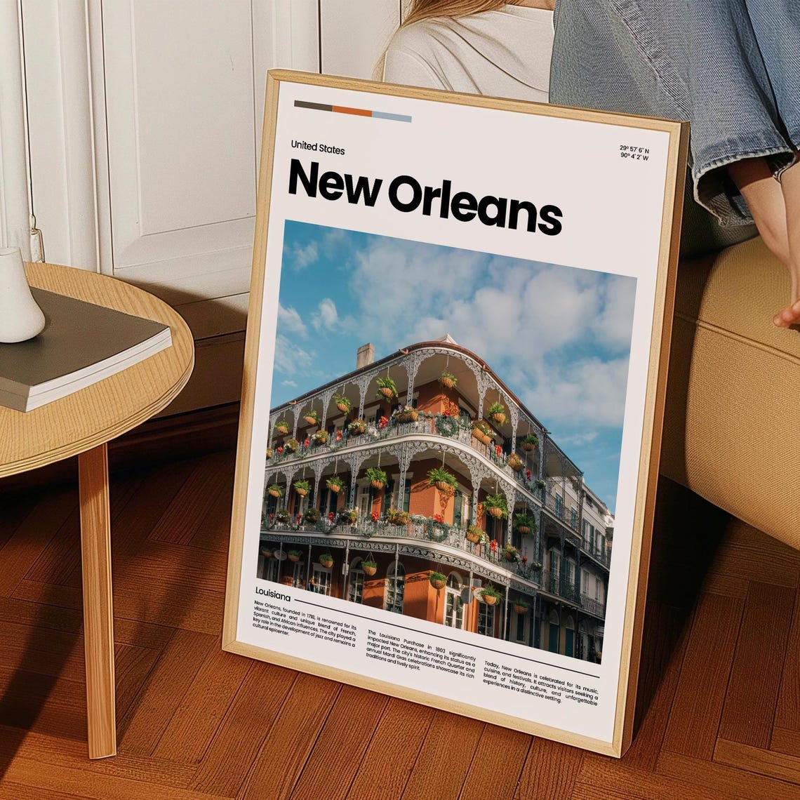 New Orleans Travel Poster New Orleans Poster New Orleans Photo Poster New Orleans Art Print Louisiane Poster Travel Gift - Image 3