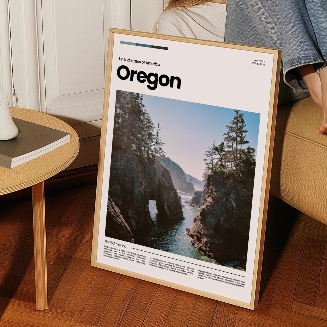 Oregon Travel Poster Oregon Poster Oregon Photo Poster Oregon Art Print Oregon Art Usa Poster Usa Travel Poster Travel Gift - Image 3