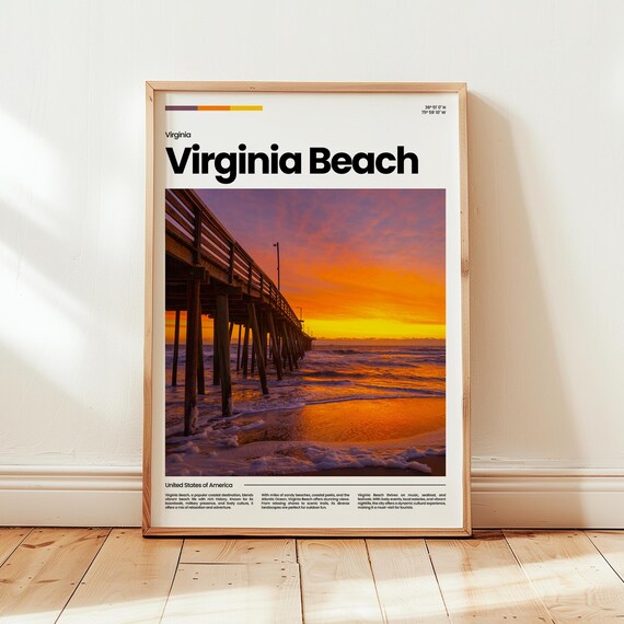 Virginia Beach Poster Print Photo Wall Art Travel Gift