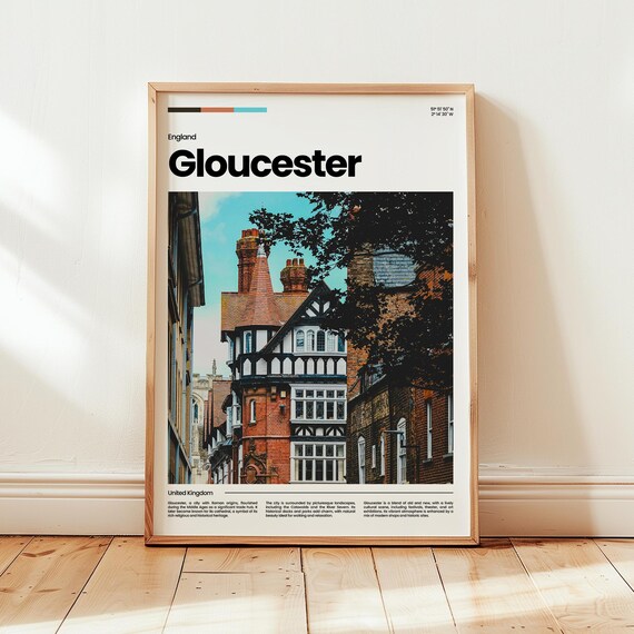 Gloucester Poster Print Photo Wall Art England Travel Gift