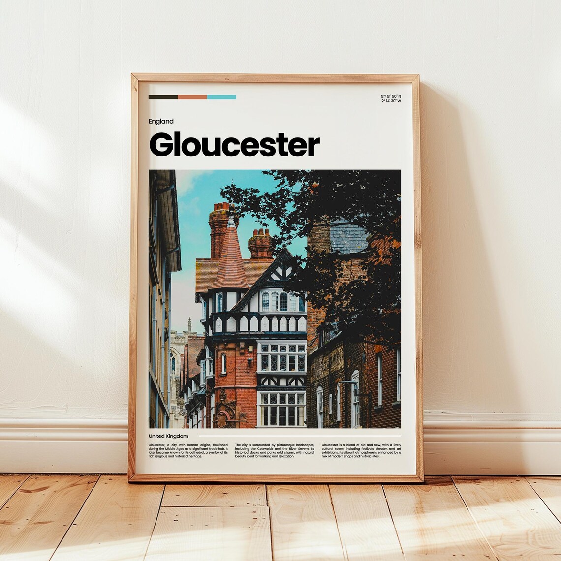 Gloucester Poster Print Photo Wall Art England Travel Gift